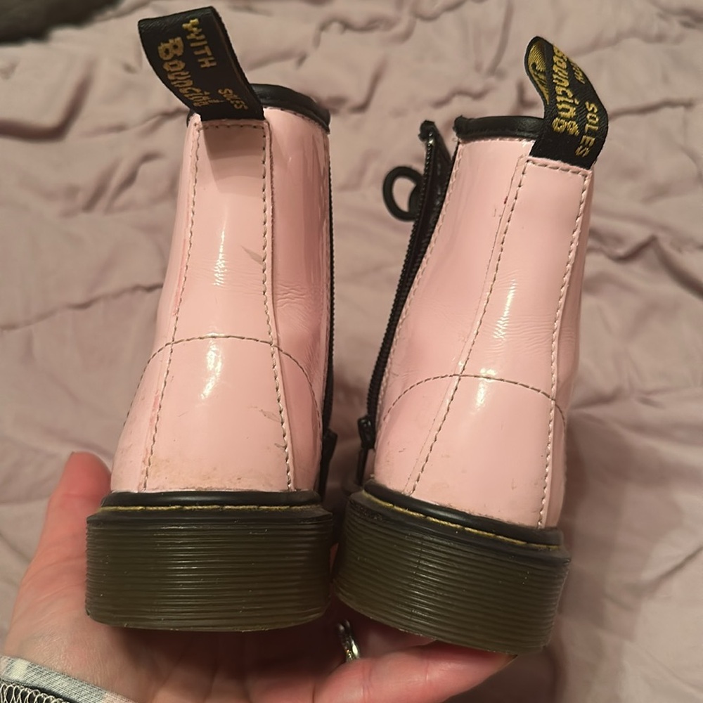 Dr. Martens Junior 1460 Patent Leather Lace-Up Boot - kids’ - Picture 3 of 6